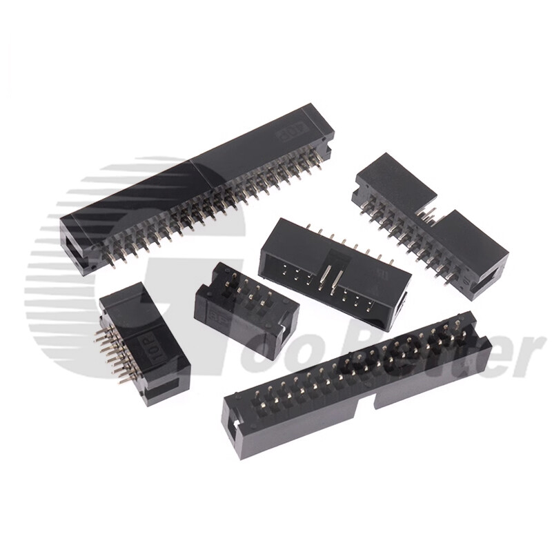 IDC Straight Pin Boxed PCB Header Connectors 2.54mm -6 8 10 14 16
