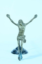 Antique Christ Bronze Living Cristo Vivo 17 Th Cast Hollow Religion Christening