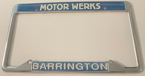 Motor Weks Dealership Dealership Booster License Plate Frame Barrington Illinois