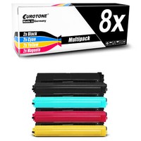 8X Eurotone Toner Kompatibel F�R Brother Tn 326 Bk Tn 326 C Tn 326 M Tn 326 Y