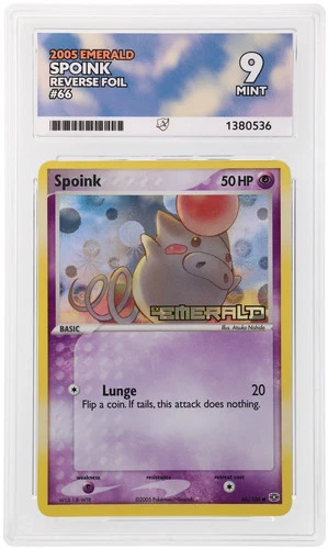 Spoink 66/106 ACE graded card