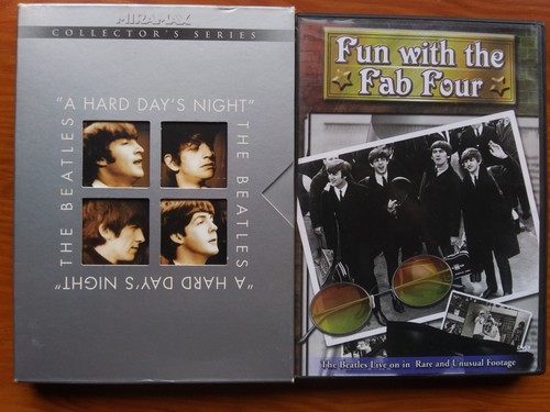 The BEATLES; A Hard Days Night 2 DVDS Collectors Set + Fun With the Beatles new - Picture 2 of 4