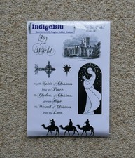 IndigoBlu - Joy to the World - Cling Rubber Stamp Set