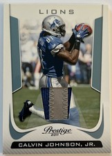 Calvin Johnson Jr. 2011 Panini Prestige Game Worn Patch #65 - Jersey