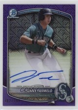 2025 Bowman Chrome Purple Refractor 182/199 Jonny Farmelo #BMA-JFA Auto 3c2