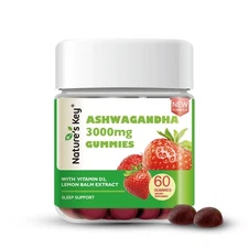 Nature's Key 2.0 Ashwagandha Gummies, 3000mg Extra Potency  Sleep Support