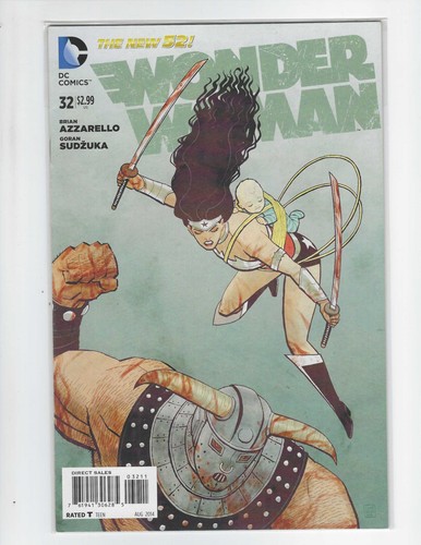 Wonder Woman # 32, 2014, Brian Azzarello, Cover by Cliff Chiang