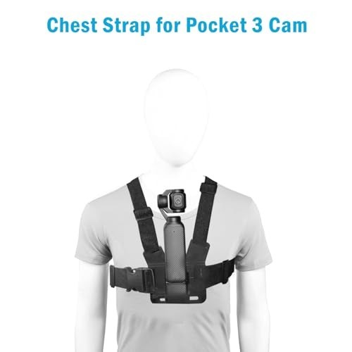 Universal Action Camera Accessories Kit - Chest Strap, Head Mount, Clips & More