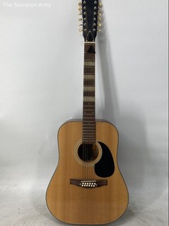 Cameo Deluxe 12 String Right Handed Dreadnought Acoustic Guitar With Hard Case