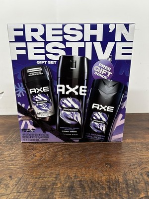AXE Fresh 'N Festive Gift Set Body Wash Deodorant Spray Antiperspirant PHOENIX