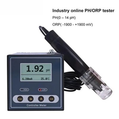 Online-Industrie-pH-Regler ORP-Messgerät Monitor Digital 0,02 pH 1 MV 