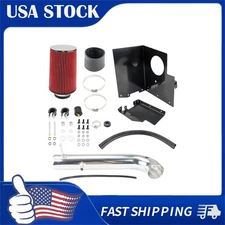 3" Cold Air Intake Kit Red Filter w/ Heat Shield For Jeep Wrangler JK 2012-2018 