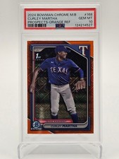 2024 Bowman Chrome 1st Bowman Curley Martha #168 Orange /25 PSA 10