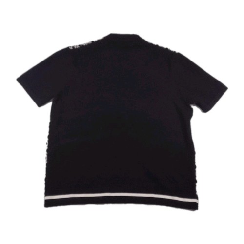 PJ Paul Jones Retro Preppy Knit Button Down Black Casual Short Sleeve Shirt XXL - Picture 4 of 8