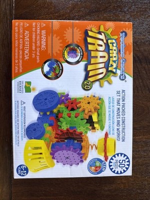 Techno Gears Crazy Train 2.0 STEM Building Toy 50+ Pcs Colorful NEW in Box