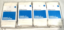 Room Essentials 16"x16" Pillow Cases Polyester/Cotton Blend  Pack of 8 Covers 