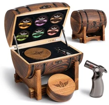 Whiskey Smoker Kit with Charred Wood Barrel (Patent Pending) – Cocktail Smoke...