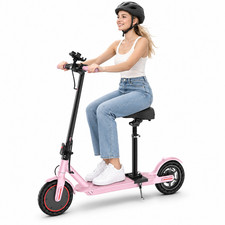 S78 Foldable Electric Scooter with Seat 350W 19MPH 20mi 8.5" APP Control UL2272