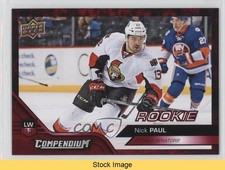 2016-17 Upper Deck Compendium Rookies Red Nick Paul #593 READ o1h