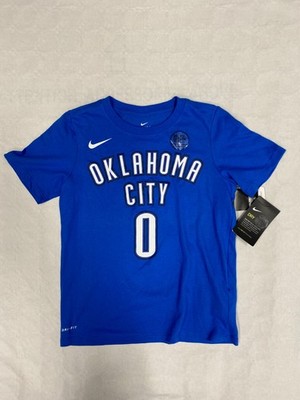 Kinder T-Shirt Nike NBA Oklahoma City Thunder Russell Westbrook #0 S 8 Blau