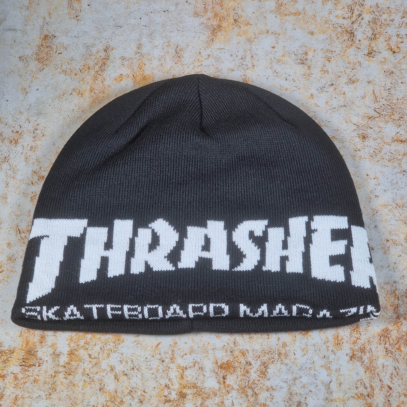 Thrasher Magazine Skully Skate Mag Beanie Black