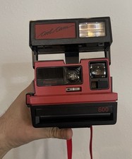 Vintage Polaroid Cool Cam 600 Instant Film Photo Camera Red Black