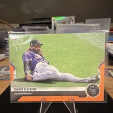 Topps 2021 Now Road to Opening Day Charlie Blackmon OD-391 Orange /5 Rockies