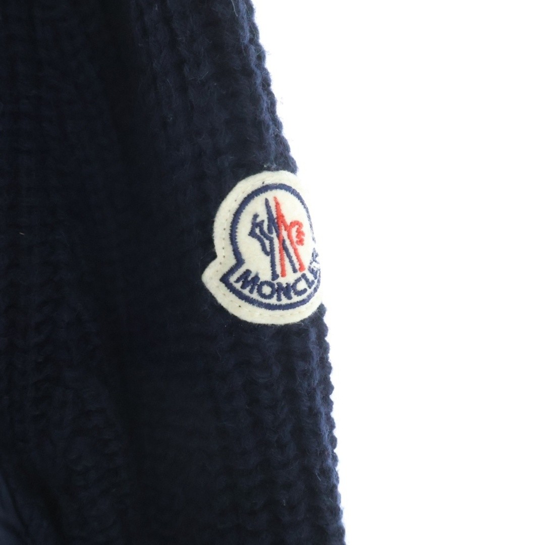 Moncler 20aw Cardigan Tricot Knit Switched Down Jacket Navy F20939B51800 Used f7 thumbnail 6