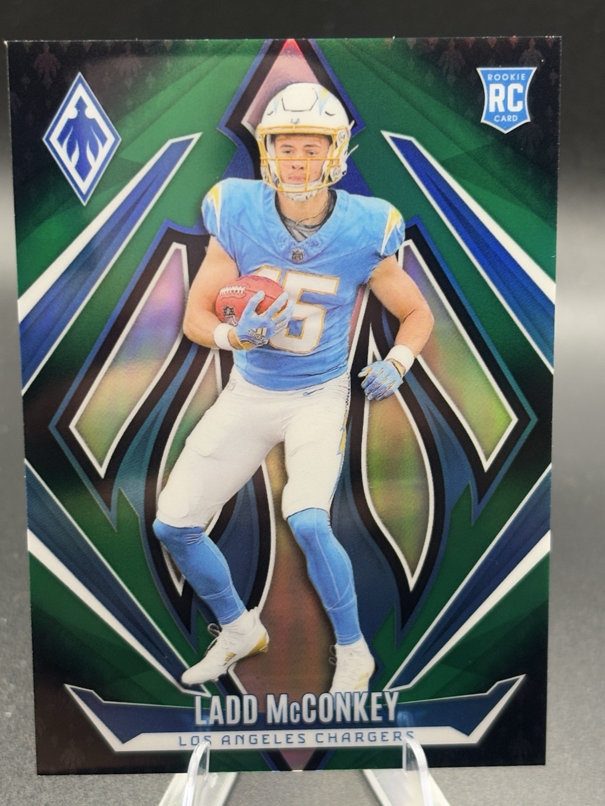 2024 Panini Phoenix - Rookies Ladd McConkey #216 /199 Green