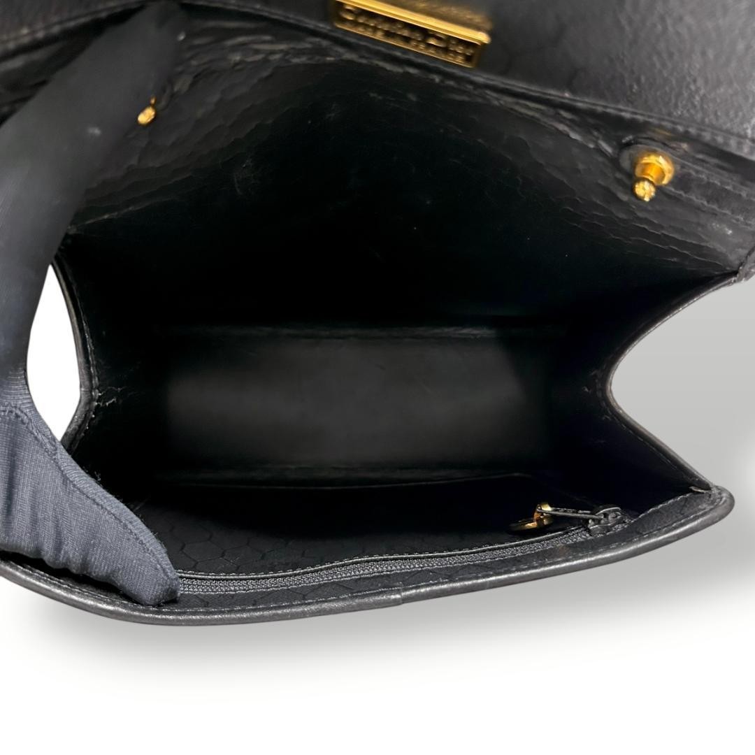 Christian Dior Mini Tote Handbag Black Vintage Women's From Japan Authentic thumbnail 9