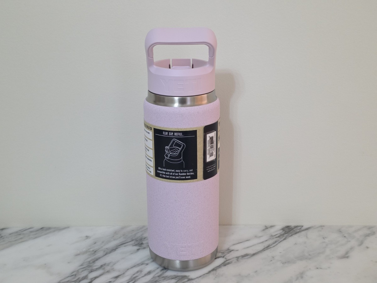 YETI Rambler 26oz 760ml Water Bottle Straw Cap Cherry Blossom Pink