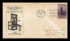 DR JIM STAMPS US COVER PRINTING 300TH ANNIVERSARY FDC SCOTT 857 LINPRINT CACHET