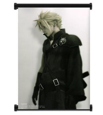 Wall Scrolls Final Fantasy VII Advent Children Cloud 42''L x 31''W, Black