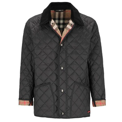 BURBERRY アウター Burberry FW24 Reversible Check Puffer Quilted Jacket Men's Black