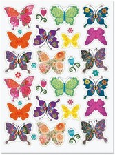 Current Floral Butterfly Stickers Set of 64 S...