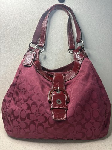 Large Y2K Coach Cherry Lynn Hobo Shoulder Bag