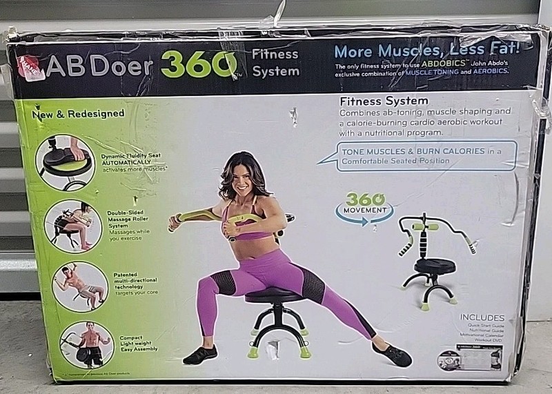 AB DOER 360 Abdominal & Fitness System Total Gym Exerciser. No DVD. PICK UP ONLY