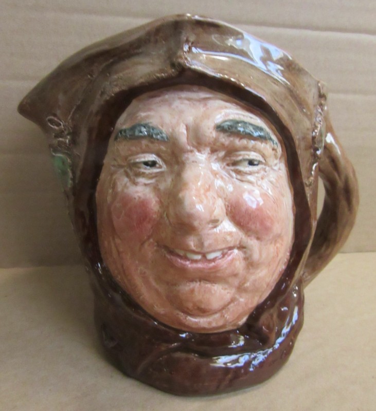 1950 Royal Doulton FRIAR TUCK Toby Jug Large 6.5” or 16.5 cm Excellent condition