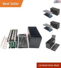 Li-Ion Battery Storage Case - Special Plastic for 21 x 18650 Batteries, Black