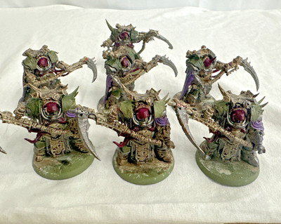 Games Workshop Warhammer  K40 Death Guard Deathshroud Terminators Painted LOT 7