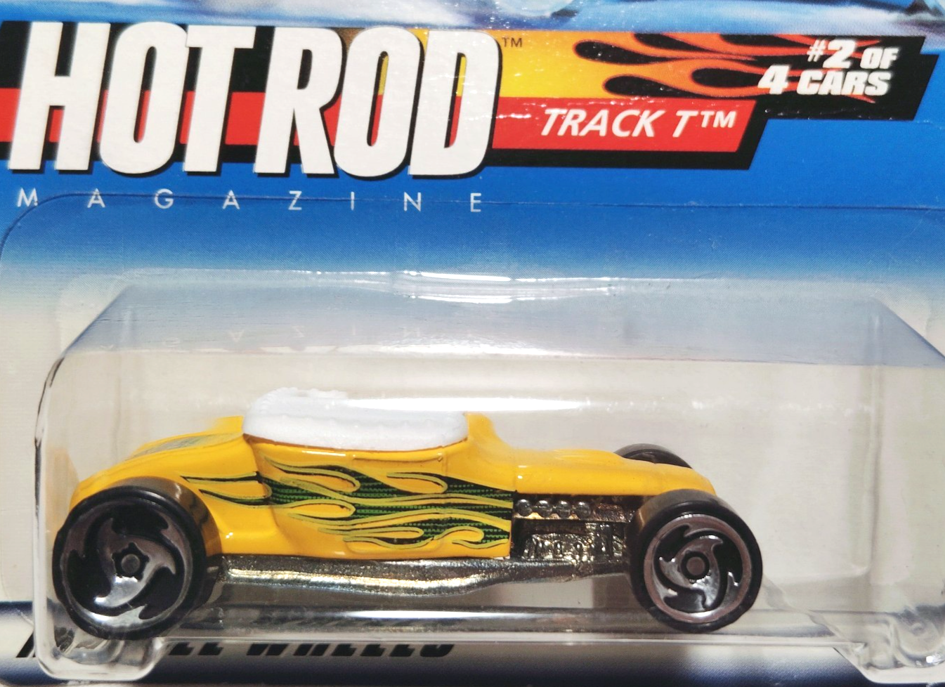Hot Wheels - Hot Rod Magazine Series - Track-T - Yellow w/ Flames | eBay