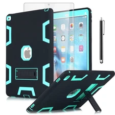 For iPad Pro 12.9" 2015/2017 Shockproof Heavy Duty Hybrid Case+Screen Protector
