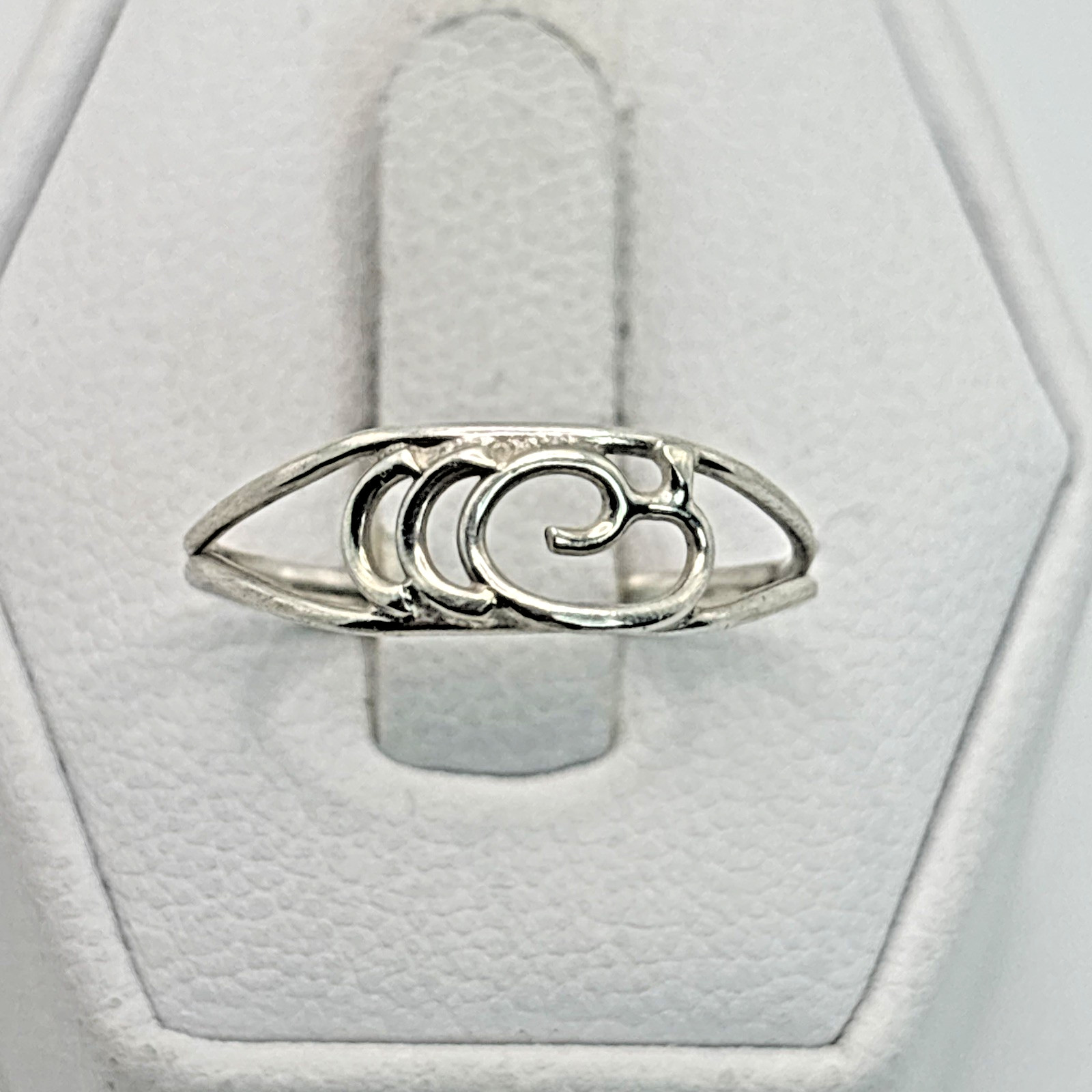STUNNING .925 Vintage Sterling Silver Estate Ring Size 6.5