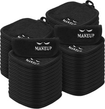 48 Pcs Makeup Remover Cloths Reusable Washable Remover Pads Soft Microfiber Wash