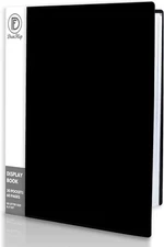 Presentation Binder with 30 Plastic Sleeves, 60 Pages 8.5X11 Display Book - Art