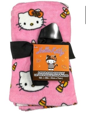 New Hello Kitty 2pc Candy Corn Hand Towels