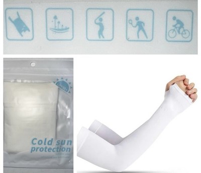 Shapellx Glow Shield Sleeves Icy Touch & Sun Protection Perfect for Running NEW!