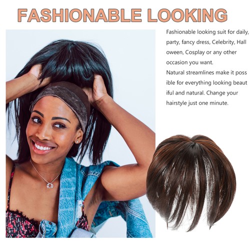 Topper corto de repuesto de cabello para mujer Miss Topper con flequillo para mujer - Imagen 3 de 12