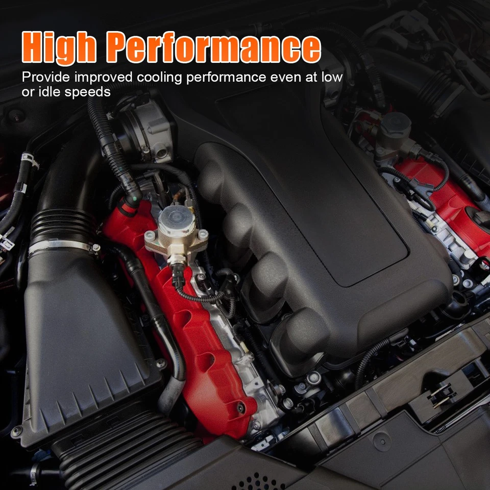 Water Pump w/ Thermostat For Chevy Silverado GMC Sierra Cadillac 4.8/ 5.3/ 6.0L Foto 3 de 4