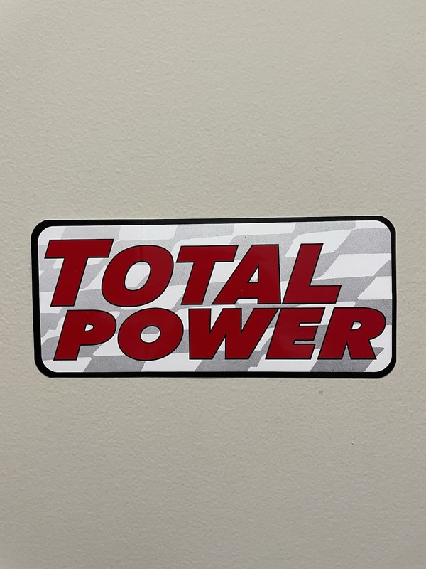TOTAL POWER racing sticker/decal